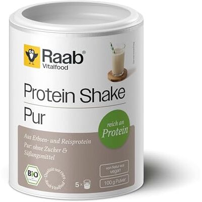 Raab Vitalfood Raab® Bio Protein Shake Pur (100 g)- Vegan & ohne Zusätze Vegan & ohne Soja, Pur ohne Zusätze 78 % Eiweißgehalt Aus Erbsen-, Reisprotein und Spinatpulver Gluten- und Laktosefrei Raab Vitalfood Raab® Bio Protein Shake Pur (100 g)- Vegan & ohne Zusätze Vegan & ohne Soja, Pur ohne Zusätze 78 % Eiweißgehalt Aus Erbsen-, Reisprotein und Spinatpulver Gluten- und Laktosefrei