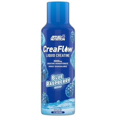 Applied Nutrition CreaFlow™ Creatin Monohydrat Liquid 3000 mg pro Dosis Vorabgemischte Zubereitung & Leistung (500ml, Blue Raspberry) Applied Nutrition CreaFlow™ Creatin Monohydrat Liquid 3000 mg pro Dosis Vorabgemischte Zubereitung & Leistung (500ml, Blue Raspberry)