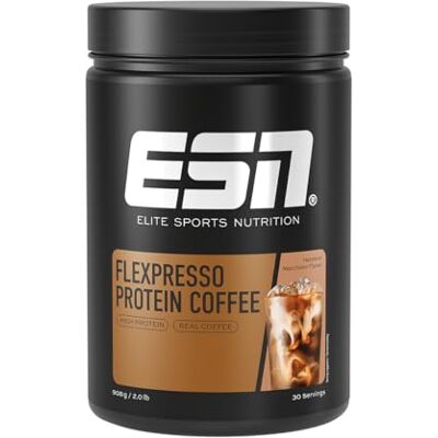 ESN Flexpresso Protein Coffee, 908g, Proteinpulver mit echtem Kaffee und Haselnussgeschmack ESN Flexpresso Protein Coffee, 908g, Proteinpulver mit echtem Kaffee und Haselnussgeschmack