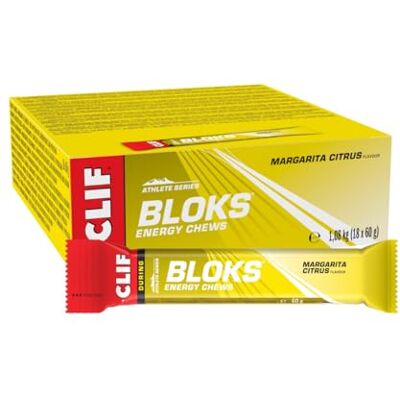CLIF Bar CLIF BLOKS Energy Chews planzen basierte Energie Würfel Schnelle Energie für Laufen, Radfahren & Marathon-Training Snack für Ausdauertraining Margarita Citrus 18 x 60g CLIF Bar CLIF BLOKS Energy Chews planzen basierte Energie Würfel Schnelle Energie für Laufen, Radfahren & Marathon-Training Snack für Ausdauertraining Margarita Citrus 18 x 60g