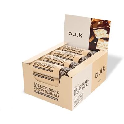 Bulk Macro Munch Proteinriegel Millionärs-Shortbread 12 x 62g 20g Protein pro Riegel Wenig Zucker Hoher Ballaststoffgehalt Dreischichtige Textur Perfekt für unterwegs Bulk Macro Munch Proteinriegel Millionärs-Shortbread 12 x 62g 20g Protein pro Riegel Wenig Zucker Hoher Ballaststoffgehalt Dreischichtige Textur Perfekt für unterwegs
