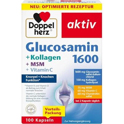 Doppelherz Glucosamin 1600 + Kollagen + MSM + Vitamin C Doppelherz Glucosamin 1600 + Kollagen + MSM + Vitamin C