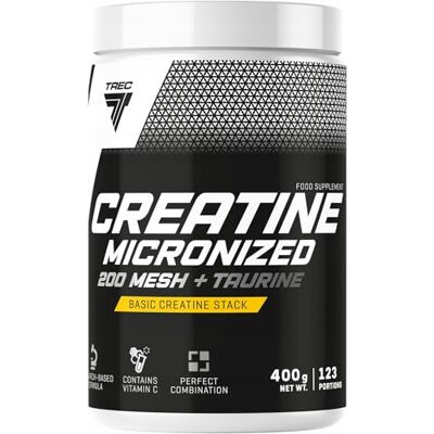 Trec Nutrition Creatine Micronized 200 MESH + Taurine Steigerung Der Muskelmasse Kraft Bodybuilding 400 g Dose Trec Nutrition Creatine Micronized 200 MESH + Taurine Steigerung Der Muskelmasse Kraft Bodybuilding 400 g Dose