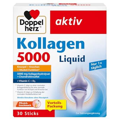 Doppelherz Kollagen 5000 Liquid mit leckererm Pfirsich-Geschmack Doppelherz Kollagen 5000 Liquid mit leckererm Pfirsich-Geschmack