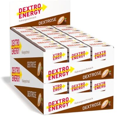 Dextro Energy Traubenzucker Würfel Kakao Flavour 36x46g (36er Pack) Schnelle Kohlenhydrate für schnelle Energie mit schokoladigem Geschmack, mit Maltodextrin Dextro Energy Traubenzucker Würfel Kakao Flavour 36x46g (36er Pack) Schnelle Kohlenhydrate für schnelle Energie mit schokoladigem Geschmack, mit Maltodextrin