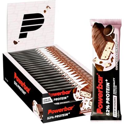 Powerbar 52% Protein Plus Cookies&Cream 20x50g High Protein Low Sugar Riegel Powerbar 52% Protein Plus Cookies&Cream 20x50g High Protein Low Sugar Riegel