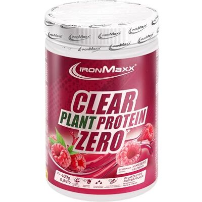 IronMaxx Clear Plant Protein Zero – Raspberry 400g Dose Zuckerfreies, pflanzliches Eiweißpulver auf Erbsenbasis Klar lösliches veganes Protein Erfrischendes Sportgetränk ohne Soja IronMaxx Clear Plant Protein Zero – Raspberry 400g Dose Zuckerfreies, pflanzliches Eiweißpulver auf Erbsenbasis Klar lösliches veganes Protein Erfrischendes Sportgetränk ohne Soja
