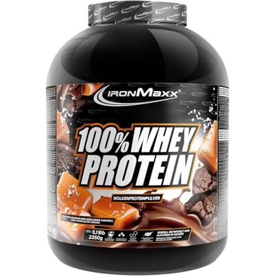 IronMaxx 100% Whey Protein Pulver 2350g Dark Cookie Salted Caramel Cremiger Eiweißshake mit BCAAs & EAAs High Protein, Low Carb & zuckerarm Ideal für Muskelaufbau, Diät & Fitness IronMaxx 100% Whey Protein Pulver 2350g Dark Cookie Salted Caramel Cremiger Eiweißshake mit BCAAs & EAAs High Protein, Low Carb & zuckerarm Ideal für Muskelaufbau, Diät & Fitness