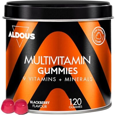 Aldous Bio Multivitamin Gummies 120 Gummies mit Natürlichem Brombeergeschmack 12 Vitamine und Mineralien Vitamin C, D, B12, E, A, B6, B5, Biotin, Folsäure, Zink, Jod, Cholin Die Alternative zu Kapseln Aldous Bio Multivitamin Gummies 120 Gummies mit Natürlichem Brombeergeschmack 12 Vitamine und Mineralien Vitamin C, D, B12, E, A, B6, B5, Biotin, Folsäure, Zink, Jod, Cholin Die Alternative zu Kapseln