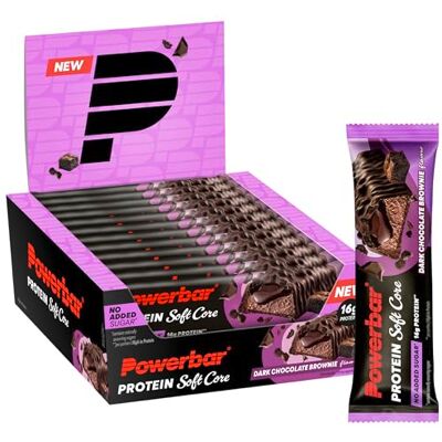 Powerbar Soft Core Dark Chocolate Brownie 12x48g High Protein Low Sugar Riegel Protein Bars Powerbar Soft Core Dark Chocolate Brownie 12x48g High Protein Low Sugar Riegel Protein Bars