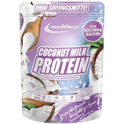 IronMaxx Coconut Milk Protein 500g Beutel Proteinpulver für Kochen & Backen im Kokosmilch-Style Hoher Proteingehalt & ohne Zuckerzusatz IronMaxx Coconut Milk Protein 500g Beutel Proteinpulver für Kochen & Backen im Kokosmilch-Style Hoher Proteingehalt & ohne Zuckerzusatz