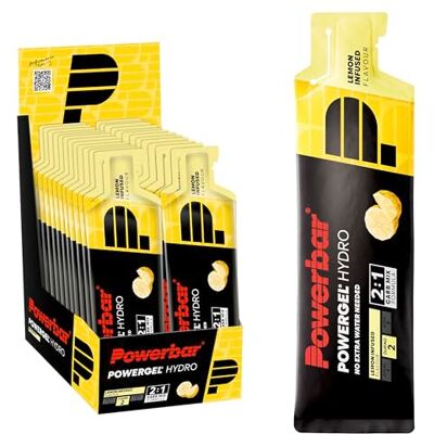 Powerbar PowerGel Hydro Lemon Infused 24x67ml High Carb Energie Gel koffeinfrei Natrium&Sodium Powerbar PowerGel Hydro Lemon Infused 24x67ml High Carb Energie Gel koffeinfrei Natrium&Sodium