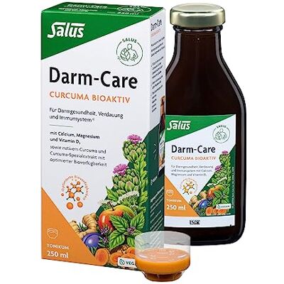 Salus Darm-Care Curcuma Bioaktiv Tonikum 1x 250 ml Tonikum Nahrungsergänzungsmittel mit Calcium, Magnesium und Vitamin D3 Für Darmgesundheit, Verdauung und Immunsystem Salus Darm-Care Curcuma Bioaktiv Tonikum 1x 250 ml Tonikum Nahrungsergänzungsmittel mit Calcium, Magnesium und Vitamin D3 Für Darmgesundheit, Verdauung und Immunsystem