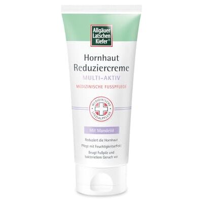 Allgäuer Latschenkiefer Hornhaut Reduziercreme Multi-Aktiv – reduziert Hornhaut innerhalb weniger Tage beugt Fußpilz vor spendet Feuchtigkeit medizinische Fußpflege – 100 ml Allgäuer Latschenkiefer Hornhaut Reduziercreme Multi-Aktiv – reduziert Hornhaut innerhalb weniger Tage beugt Fußpilz vor spendet Feuchtigkeit medizinische Fußpflege – 100 ml