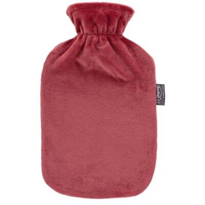 Fashy Wärmflasche mit Flauschbezug, rostrot, 2 L Fashy Wärmflasche mit Flauschbezug, rostrot, 2 L