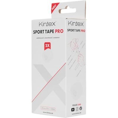 Kintex Sporttape Pro 2 Rollen 3,8 cm x 10 m unelastisch Kintex Sporttape Pro 2 Rollen 3,8 cm x 10 m unelastisch