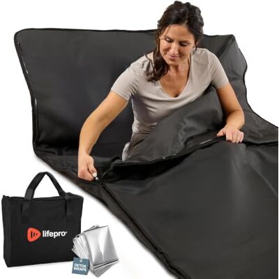 Lifepro Infrarot-Saunadecke für Entgiftung und Entspannung, tragbare Fern-Infrarot-Heimsauna, löst Muskelverspannungen, Erholung RejuvaWrap-Serie mit einstellbaren Heizstufen Lifepro Infrarot-Saunadecke für Entgiftung und Entspannung, tragbare Fern-Infrarot-Heimsauna, löst Muskelverspannungen, Erholung RejuvaWrap-Serie mit einstellbaren Heizstufen