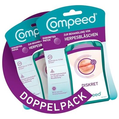Compeed Türkis Herpesbläschen Pflaster - Unterstützt Heilung Compeed Türkis Herpesbläschen Pflaster - Unterstützt Heilung