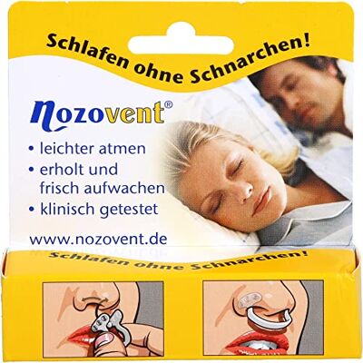 Nozovent Nasenklammern Größe L, 2 Stück, Anti Schnarch, Erholsamer Schlaf, Weniger Schnarchen Nozovent Nasenklammern Größe L, 2 Stück, Anti Schnarch, Erholsamer Schlaf, Weniger Schnarchen