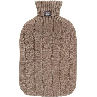 Fashy Wärmflasche Strickbezug aus Kaschmir braun 2 L Fashy Wärmflasche Strickbezug aus Kaschmir braun 2 L
