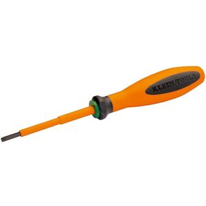 KLEIN TOOLS 6023100EINS VDE Schraubendreher isoliert Schlitz 3,5 mm x 100 mm Ergonomischer Griff 1000V geprüft IEC 60900 Elektriker Werkzeug KLEIN TOOLS 6023100EINS VDE Schraubendreher isoliert Schlitz 3,5 mm x 100 mm Ergonomischer Griff 1000V geprüft IEC 60900 Elektriker Werkzeug