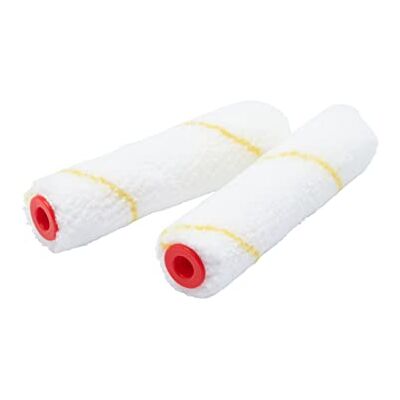 ProDec Advance 2er-Pack 100 mm Kurzflor-Mikrofaser-Mini-Farbroller für eine glatte Oberfläche mit Dispersions-, Glanz-, Satin-, Lackfarbe, Holzbeize an Wänden, Decken, Fußleisten, Fensterbänken, Türen ProDec Advance 2er-Pack 100 mm Kurzflor-Mikrofaser-Mini-Farbroller für eine glatte Oberfläche mit Dispersions-, Glanz-, Satin-, Lackfarbe, Holzbeize an Wänden, Decken, Fußleisten, Fensterbänken, Türen
