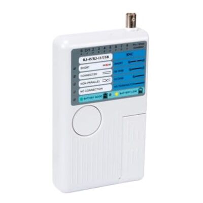Velleman Netzwerk-Kabeltester für USB-Kabel, RJ45- und RJ11-Netzwerkverbindungen Velleman Netzwerk-Kabeltester für USB-Kabel, RJ45- und RJ11-Netzwerkverbindungen
