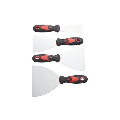 Fit For The Job 4-teiliges Tapetenschaber-Set, Edelstahl-Farbschaber, 3,8 cm, 7,6 cm, 10,2 cm, 12,7 cm, Spachtelmesser, Wandschaber und Abisoliermesser, Werkzeuge für Tapeten, Gipskratzen Fit For The Job 4-teiliges Tapetenschaber-Set, Edelstahl-Farbschaber, 3,8 cm, 7,6 cm, 10,2 cm, 12,7 cm, Spachtelmesser, Wandschaber und Abisoliermesser, Werkzeuge für Tapeten, Gipskratzen