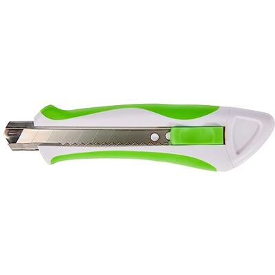 WEDO 7892118 Cutter Comfortline (mit Softgriff inklusive 2 Klingen, 18 mm) grün/weiß WEDO 7892118 Cutter Comfortline (mit Softgriff inklusive 2 Klingen, 18 mm) grün/weiß