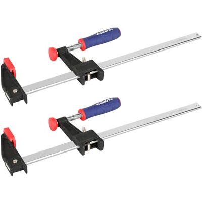 WORKPRO Schraubzwingen Set 2 Stück, Spannweite 300mm Quick Release, Spannkraft 272kg, Maultiefe 80mm aus Stahl und Nylon,für präzises Fixieren WORKPRO Schraubzwingen Set 2 Stück, Spannweite 300mm Quick Release, Spannkraft 272kg, Maultiefe 80mm aus Stahl und Nylon,für präzises Fixieren