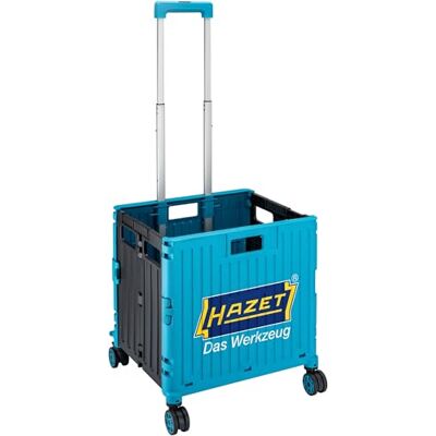 Hazet Shopping Cart 1868-900, 4 Rollen, belastbar bis 30 kg, faltbar, ausziehbarer Griff, mobiler Helfer für Werkstatt, Haus, Garten und Einkauf Hazet Shopping Cart 1868-900, 4 Rollen, belastbar bis 30 kg, faltbar, ausziehbarer Griff, mobiler Helfer für Werkstatt, Haus, Garten und Einkauf