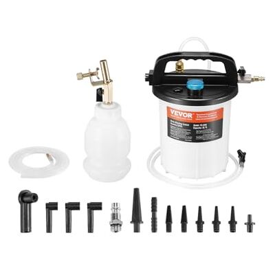 VEVOR Bremsenentlüfter Set 3 L Bremsflüssigkeitsabsauger mit 1 L Siphon-Nachfüllflasche und 13 Schlauchverbindern, komplettes Bremsflüssigkeitsentlüfter mit verlängertem Silikonschlauch und Griff VEVOR Bremsenentlüfter Set 3 L Bremsflüssigkeitsabsauger mit 1 L Siphon-Nachfüllflasche und 13 Schlauchverbindern, komplettes Bremsflüssigkeitsentlüfter mit verlängertem Silikonschlauch und Griff