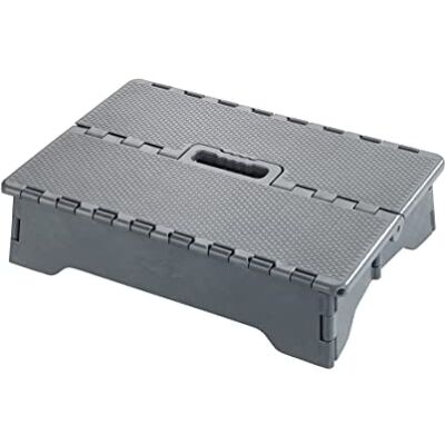 Maximex WENKO Klapp-Trittstufe Mod. Secura hochstabile Trittstufe mit rutschhemmender Fläche bis 250 kg klappbar rutschfeste Standfüße für Innen und Außen Schwarz Maximex WENKO Klapp-Trittstufe Mod. Secura hochstabile Trittstufe mit rutschhemmender Fläche bis 250 kg klappbar rutschfeste Standfüße für Innen und Außen Schwarz