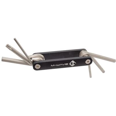 M-Wave Fahrrad Multitool, 6 in 1, CrV-Stahl, Innensechskant und T25 Torx-Schlüssel, kompakt und robust, POCKET F6 M-Wave Fahrrad Multitool, 6 in 1, CrV-Stahl, Innensechskant und T25 Torx-Schlüssel, kompakt und robust, POCKET F6