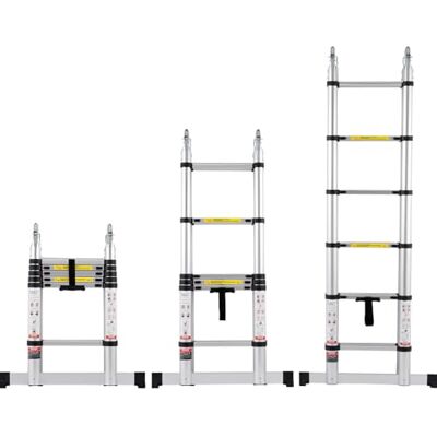 VEVOR Teleskopleiter, 1,85-3,79m A-förmige Aluminium-Ausziehleiter, leichte, Klappbleiter mit Mehrfach-Einzug, 170 kg Tragkraft mit Stabilisatorstange, Mehrzweckleitern für Wohnmobil, Camper VEVOR Teleskopleiter, 1,85-3,79m A-förmige Aluminium-Ausziehleiter, leichte, Klappbleiter mit Mehrfach-Einzug, 170 kg Tragkraft mit Stabilisatorstange, Mehrzweckleitern für Wohnmobil, Camper