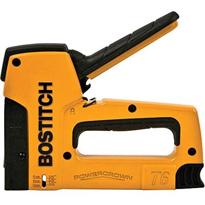 Bostitch T6-8OC2 7/16 in. Crown 9/16 in. PowerCrown Heavy-Duty Tacker Stapler by Bostitch T6-8OC2 7/16 in. Crown 9/16 in. PowerCrown Heavy-Duty Tacker Stapler by
