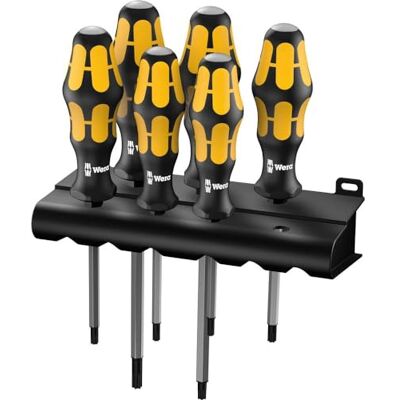 Wera 977/6 Torx Schraubendrehersatz Kraftform : Der Schraubmeißel + Rack, 6-teilig, 05024410001 Wera 977/6 Torx Schraubendrehersatz Kraftform : Der Schraubmeißel + Rack, 6-teilig, 05024410001