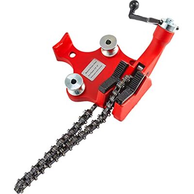 VEVOR Schraub-Kettenschraubstock für Rohre von 1/8 bis 5 Zoll, robuster Ketten-Rohrschraubstock mit Kurbelgriff, neoprenbeschichteter Backe, Gusseisenmaterial, ideal für eine Vielzahl von Rohren VEVOR Schraub-Kettenschraubstock für Rohre von 1/8 bis 5 Zoll, robuster Ketten-Rohrschraubstock mit Kurbelgriff, neoprenbeschichteter Backe, Gusseisenmaterial, ideal für eine Vielzahl von Rohren