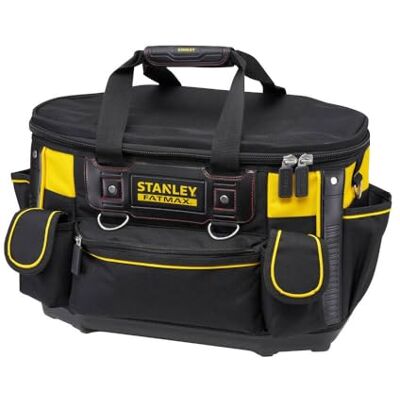 Stanley FatMax Werkzeugtasche/Werkzeugbeutel (50x33x31cm, mit runder Öffnung, formstabile Konstruktion, leicht zugängliche Fächer, ergonomischer Handgriff) FMST1-70749 Stanley FatMax Werkzeugtasche/Werkzeugbeutel (50x33x31cm, mit runder Öffnung, formstabile Konstruktion, leicht zugängliche Fächer, ergonomischer Handgriff) FMST1-70749