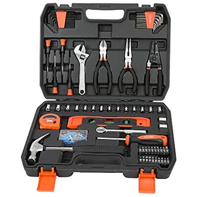 ValueMax Werkzeugkoffer Gefüllt 150tlg., Werkzeug Set mit Werkzeugkoffer, Werkzeugkasten mit Schraubendreher Steckschlüsseleinsätze, für Haushalt Reparatur Heimwerker ValueMax Werkzeugkoffer Gefüllt 150tlg., Werkzeug Set mit Werkzeugkoffer, Werkzeugkasten mit Schraubendreher Steckschlüsseleinsätze, für Haushalt Reparatur Heimwerker