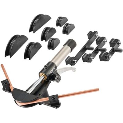 VEVOR Rohrbiegegerät Hydraulisch, 6-22 mm, Biegemaschine, 90°-Biegung, Rohrbieger mit 7 Aluminiumlegierungs-Biegebacken, für Reparaturen in der Klimatechnik, Kältetechnik & Kfz-Branche VEVOR Rohrbiegegerät Hydraulisch, 6-22 mm, Biegemaschine, 90°-Biegung, Rohrbieger mit 7 Aluminiumlegierungs-Biegebacken, für Reparaturen in der Klimatechnik, Kältetechnik & Kfz-Branche