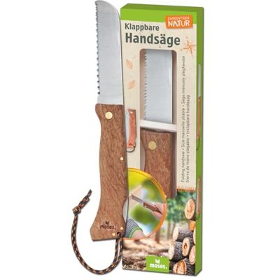 moses . Expedition Natur Klappbare Handsäge, Kindersäge mit Holzgriff, Fingerschutz & abgerundete Spitzen, Klinge aus rostfreiem Edelstahl, Outdoor-Werkzeug für Kinder, Silber moses . Expedition Natur Klappbare Handsäge, Kindersäge mit Holzgriff, Fingerschutz & abgerundete Spitzen, Klinge aus rostfreiem Edelstahl, Outdoor-Werkzeug für Kinder, Silber