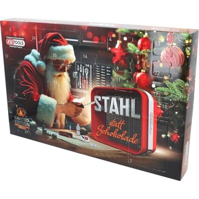 KS Tools 899.1000 Adventskalender 2025 / Profi-Torsions-Bit Satz mit 1/4" Bit-Umschaltknarre und 1/4" Bit-Schraubendreher, 46-tlg. KS Tools 899.1000 Adventskalender 2025 / Profi-Torsions-Bit Satz mit 1/4" Bit-Umschaltknarre und 1/4" Bit-Schraubendreher, 46-tlg.