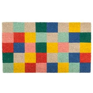 FISURA Fußmatte außen Tabellen Fußmatte aus Kokosnuss mit Rutschfester PVC-Rückseite. Fußabtreter für den Eingang. Handbemalt. Abmessungen:70 x 40. Quadrate FISURA Fußmatte außen Tabellen Fußmatte aus Kokosnuss mit Rutschfester PVC-Rückseite. Fußabtreter für den Eingang. Handbemalt. Abmessungen:70 x 40. Quadrate