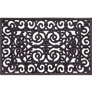 HANSE HOME Fußmatte - Ornamente, schwarz, 45x75cm, Gummi, Innen/Außen HANSE HOME Fußmatte - Ornamente, schwarz, 45x75cm, Gummi, Innen/Außen