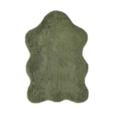 -LUXOR- living Fellteppich Coste gemütlicher weicher Hochflor Kunstfell Teppich 55 x 80 cm dunkelgrün -LUXOR- living Fellteppich Coste gemütlicher weicher Hochflor Kunstfell Teppich 55 x 80 cm dunkelgrün