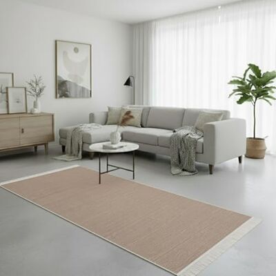Jimri Teppich Läufer Tepiche für Wohnzimmer, Schlafzimmer, Küche, Kinderzimmer, Badezimmer Boho Kelim Läufer Flur, Beige, Größe: 80x150 cm Jimri Teppich Läufer Tepiche für Wohnzimmer, Schlafzimmer, Küche, Kinderzimmer, Badezimmer Boho Kelim Läufer Flur, Beige, Größe: 80x150 cm