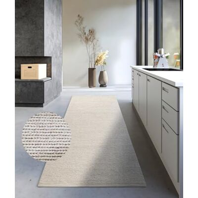Villeroy & Boch Wollteppich Francois Natur Wohnzimmerteppich Handgewebt & Natürlich Boho Teppich Wolle für Wohnzimmer, Schlafzimmer, Esszimmer, Flur, Küche – Natur Weiß, 80x200cm Villeroy & Boch Wollteppich Francois Natur Wohnzimmerteppich Handgewebt & Natürlich Boho Teppich Wolle für Wohnzimmer, Schlafzimmer, Esszimmer, Flur, Küche – Natur Weiß, 80x200cm