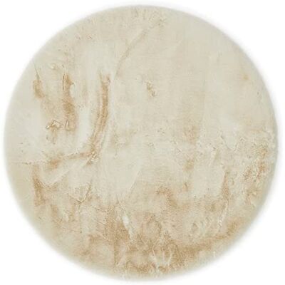 -LUXOR- living Teppich Coste gemütlicher Hochflor Kunstfell Teppich Fellimitat in Schaffelloptik 80 cm rund beige -LUXOR- living Teppich Coste gemütlicher Hochflor Kunstfell Teppich Fellimitat in Schaffelloptik 80 cm rund beige