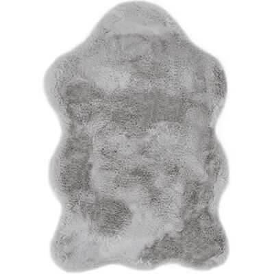 -LUXOR- living Fellteppich Coste gemütlicher weicher Hochflor Kunstfell Teppich 55 x 80 cm grau -LUXOR- living Fellteppich Coste gemütlicher weicher Hochflor Kunstfell Teppich 55 x 80 cm grau